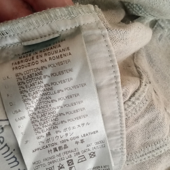 Diesel fringi ne denium y2k festival rodeo Preppy women's jacket xxs - Picture 6 of 9